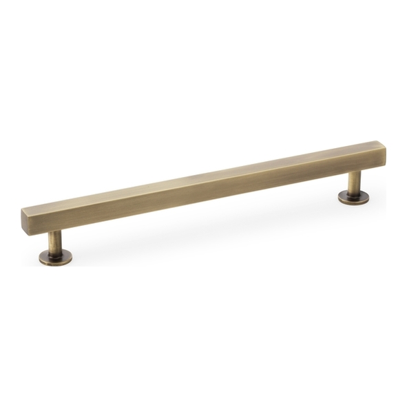 AW815-192-AB • 192mm c/c • Antique Brass • Alexander & Wilks Square T-Bar Cabinet Pull Handle